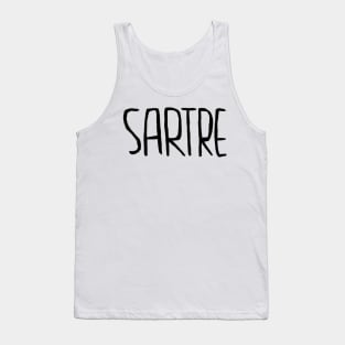 French Writer, Jean-Paul Sartre, Philosopher Tank Top